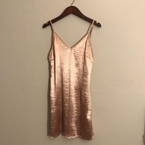 Super girly pink “slip” dress